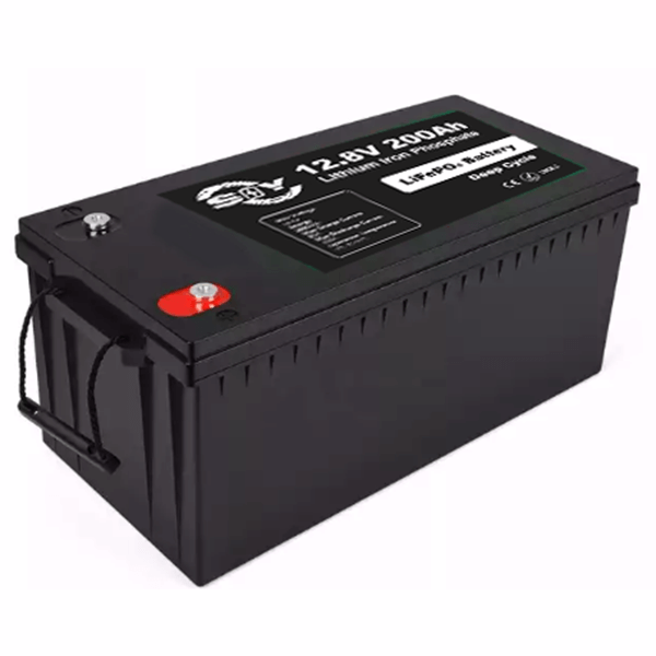 LFP Solar Battery Pack Rechargeable Deep Cycle BMS 12.8V 200Ah Lithium Ion Energy Storage