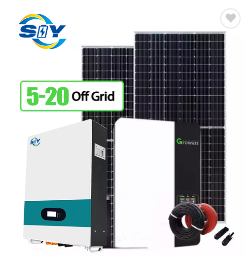 5-20Kwh Off Grid Energy Storage With Inverter And PV Panel Solar System